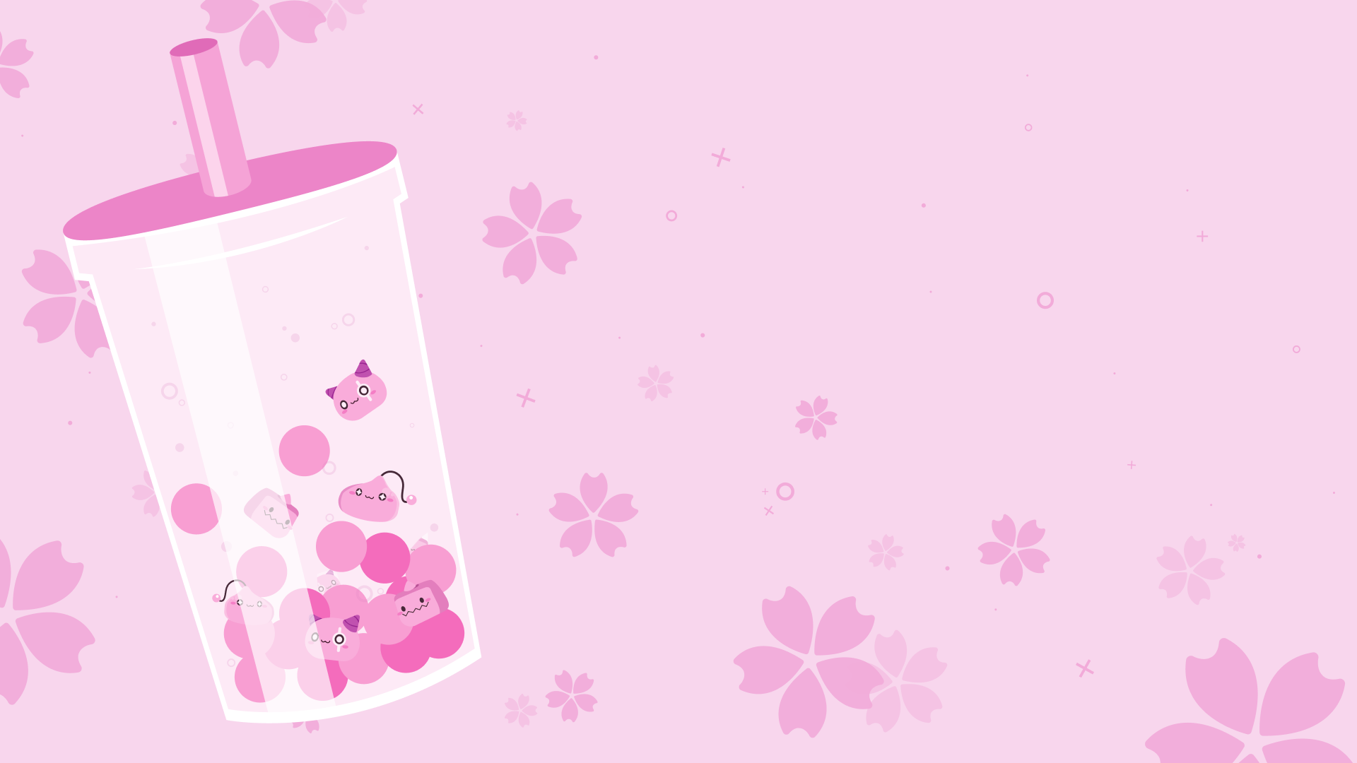 Boba Pink Wallpaper